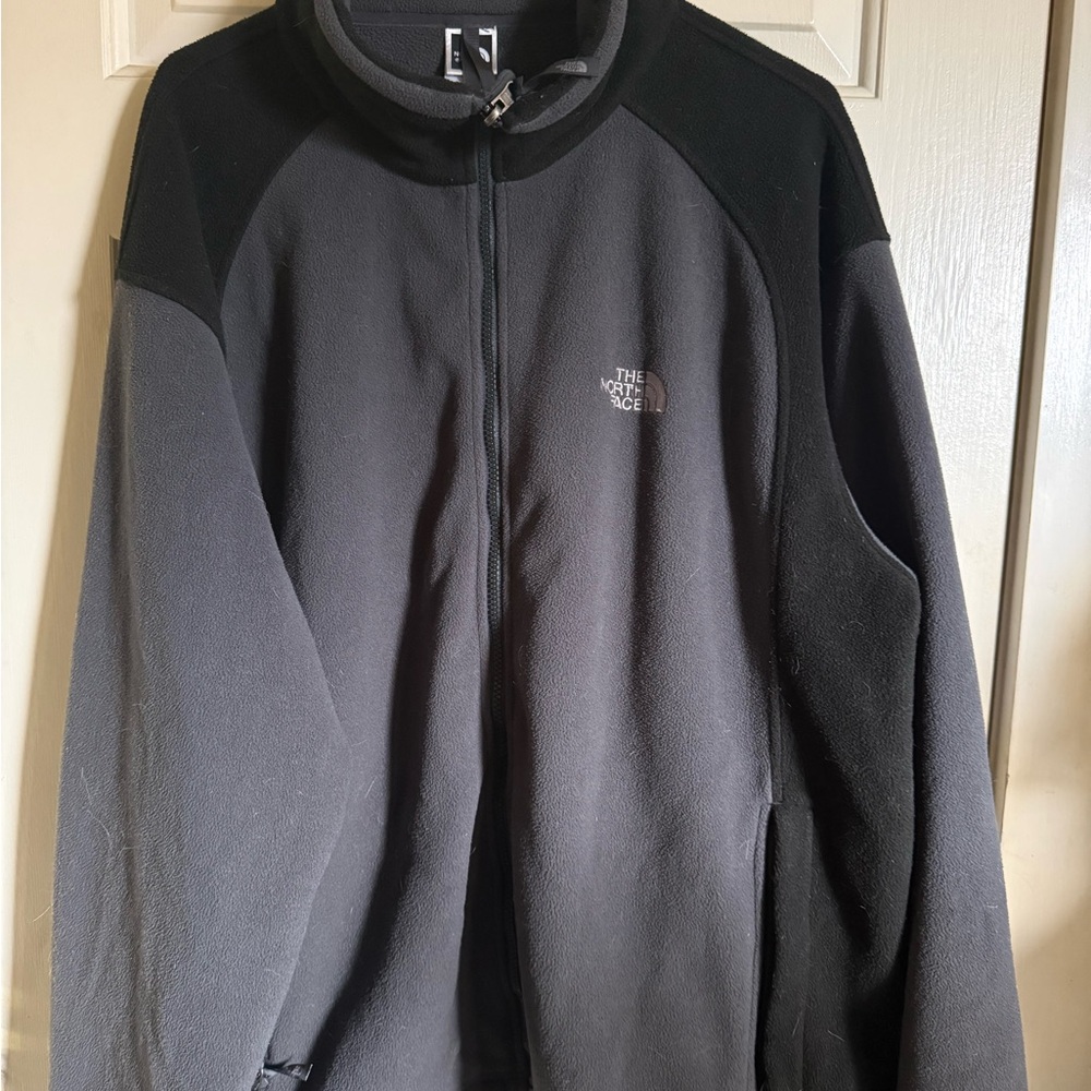 The North Face Charcoal Full-Zip Fleece Jacket